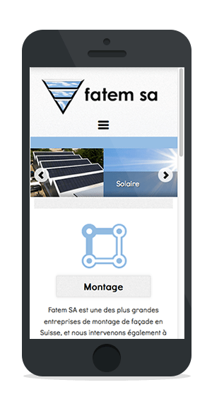 fatem - Création de site internet Suisse en Responsive web design optimisé pour l'affichage mobile en Romandie